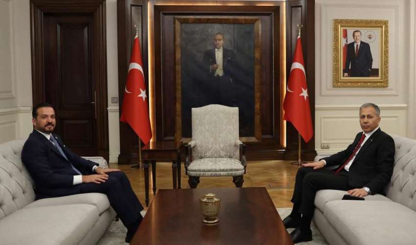 İYİ Parti sözcüsü Kürşad Zorlu'dan İçişleri Bakanı Ali Yerlikaya’ya ziyaret