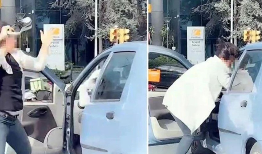 Levent'te trafikte kadına saldırı: Maganda sürücü yakalandı