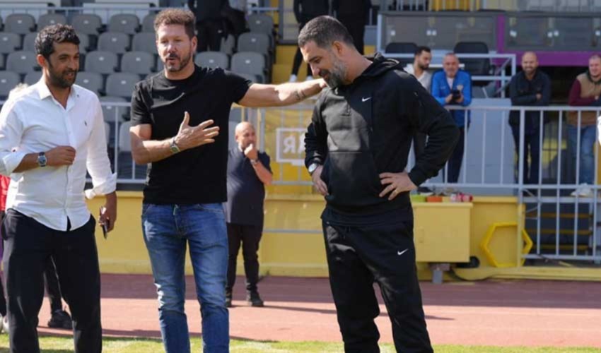 Atletico Madrid Teknik Direktörü Simeone, Arda Turan'ı ziyaret etti