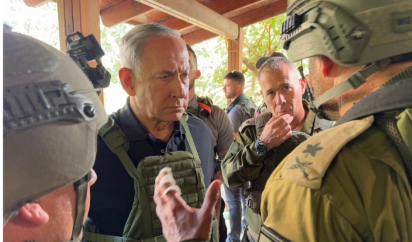 İsrail Başbakanı Binyamin Netanyahu, Gazze sınırında