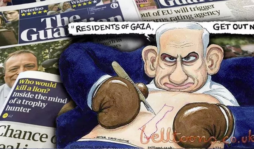 The Guardian'dan sansür: Netanyahu'yu çizen karikatürist 40 yıllık işinden kovuldu