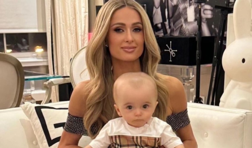 Paris Hilton, 8 aylık bebeğiyle ilk kez poz verdi