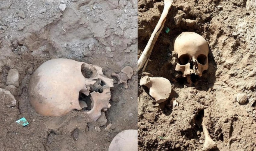 Kayseri'de okul bahçesinde insan kafatası bulundu