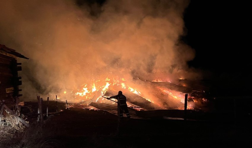 Kastamonu'da korkutan yangın