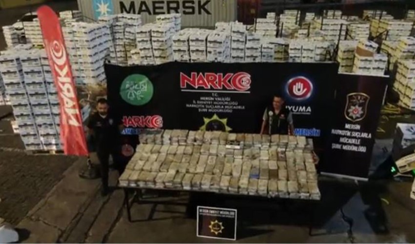 L'annuncio del ministro Yerlikaya: sequestrati 610 kg di cocaina in un container di banane