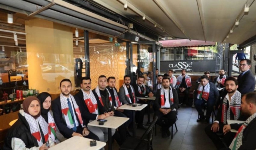 81 ilde yapıldı: AKP Gençlik Kolları'ndan Starbucks eylemi