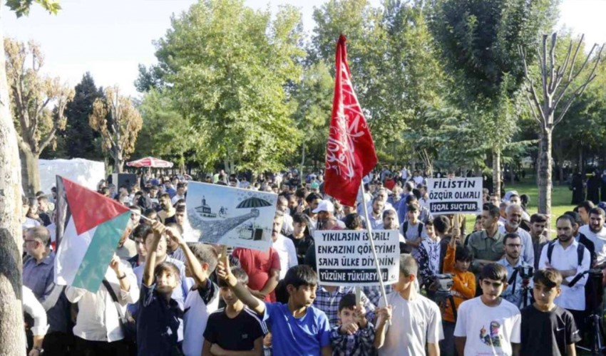 Appello di HÜDA PAR a Diyarbakır in sostegno ai palestinesi: 