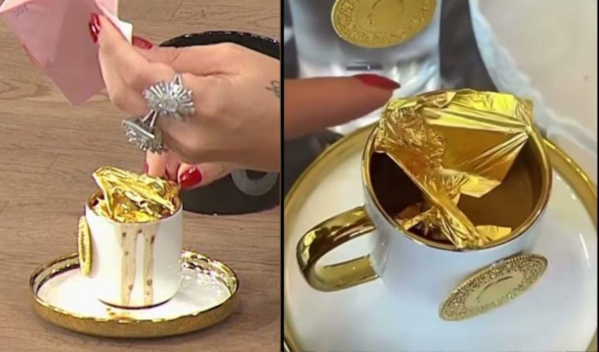 Altın tozlu kahve nasıl yapılır?