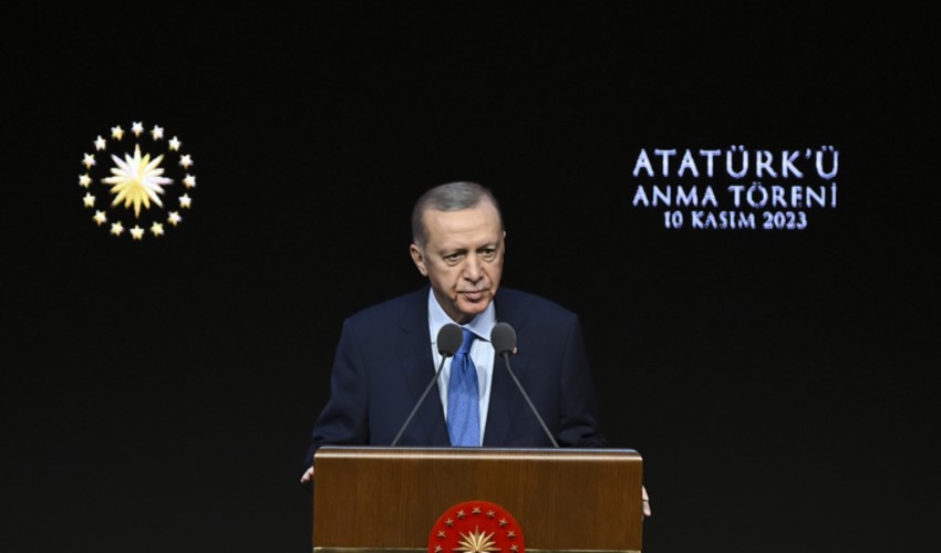 Erdoğan Atatürk'ü Anma Töreni'nde konuştu: AYM Krizi'nde tarafını seçti!