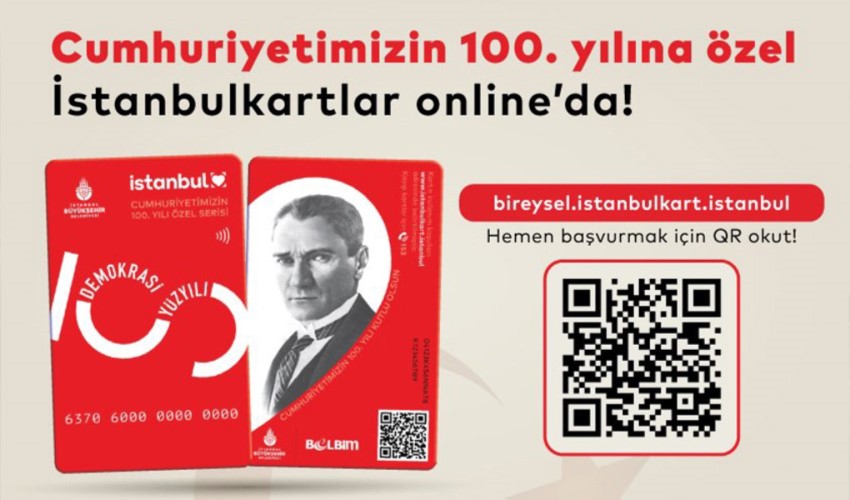İBB'den Cumhuriyet'in 100. yılı için özel İstanbulkart