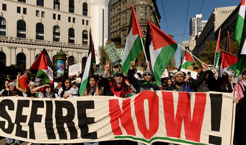 Proteste negli Stati Uniti contro gli attacchi alla Striscia di Gaza