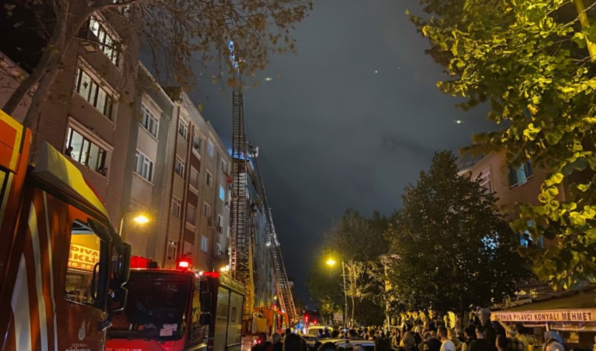 Incendio spaventoso a Şişli