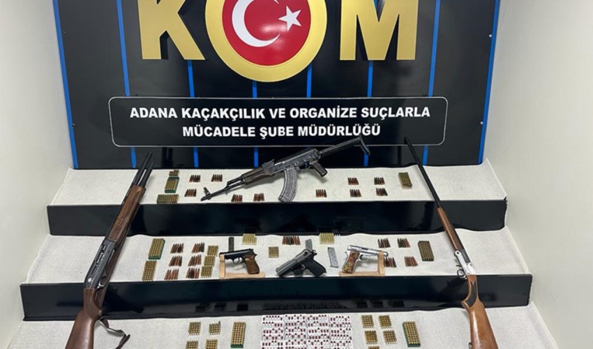 Türkiye'de suç ve bireysel silahlanma artıyor! Adana'da bir evde AK-47 bulundu
