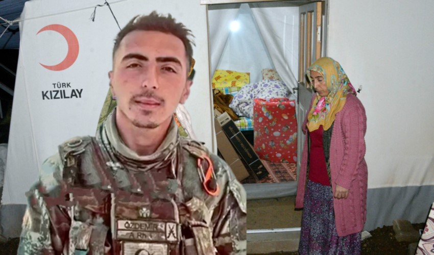 Dopo la triste notizia, lasciate 10 stufe nella tenda dove vive la famiglia del martire di Kahramanmaraş