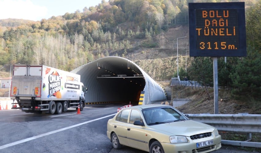 Yaz aylarında Bolu Dağı Tüneli ulaşıma kapatılacak