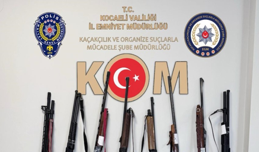 Operazione contro il traffico d'armi con base a Kocaeli: sequestrate decine di armi e droga! 15 sospettati arrestati...