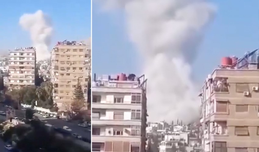 İsrail, Suriye'yi vurdu! İşte ilk görüntüler...