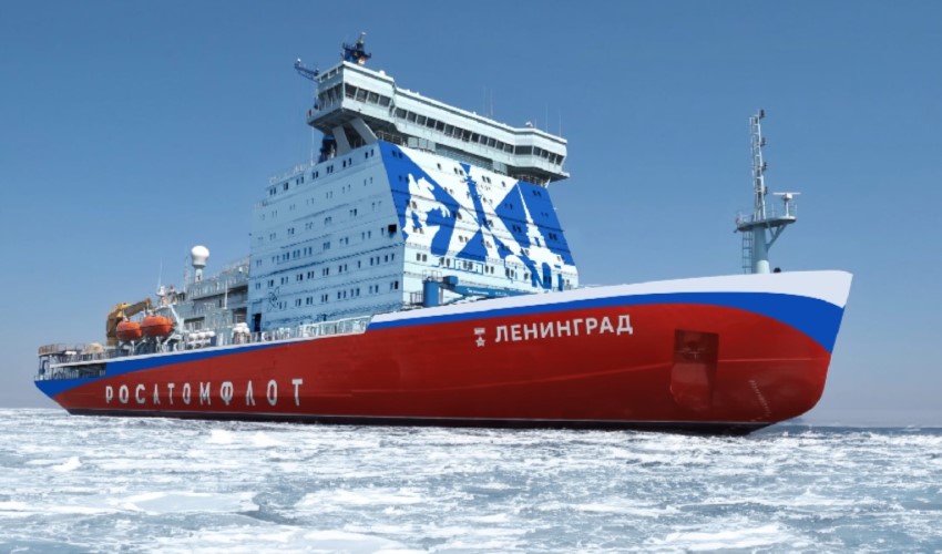 La Russia vara il rompighiaccio Leningrad