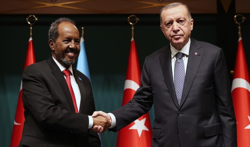 Erdoğan, Somali Cumhurbaşkanı ile görüştü