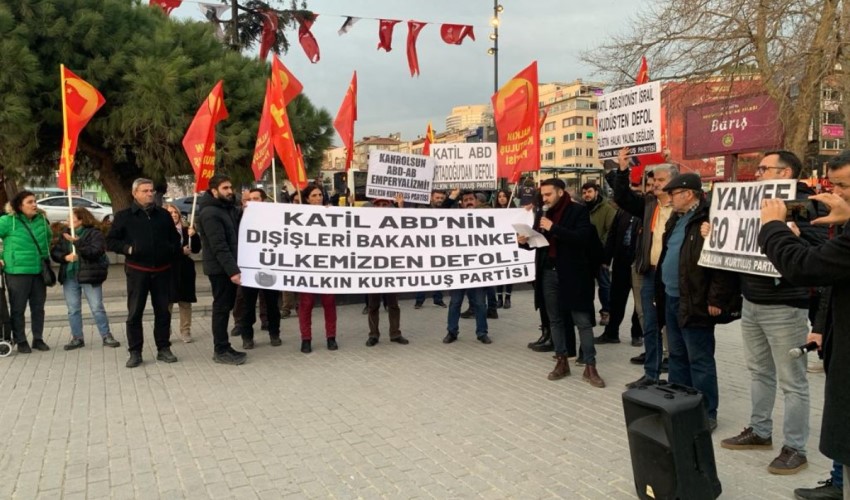 HKP, ABD Dışişleri Bakanı Blinken'in Türkiye'ye ziyaretini protesto etti