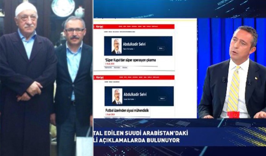 FETÖ elebaşı Gülen'e, 'geri dön' diyen Selvi'den Ali Koç'a 'ananas' yanıtı: 'Zekatını versem 40 Ali Koç eder'
