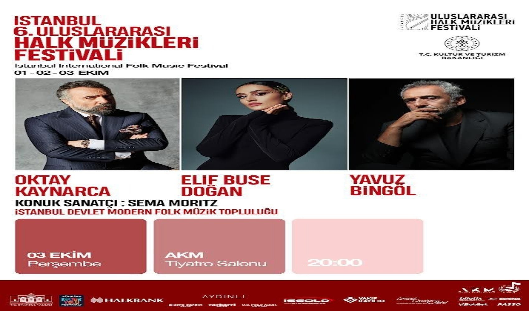 Dünya yıldızları 6. Uluslararası Halk Müzikleri Festivali'nde buluşuyor