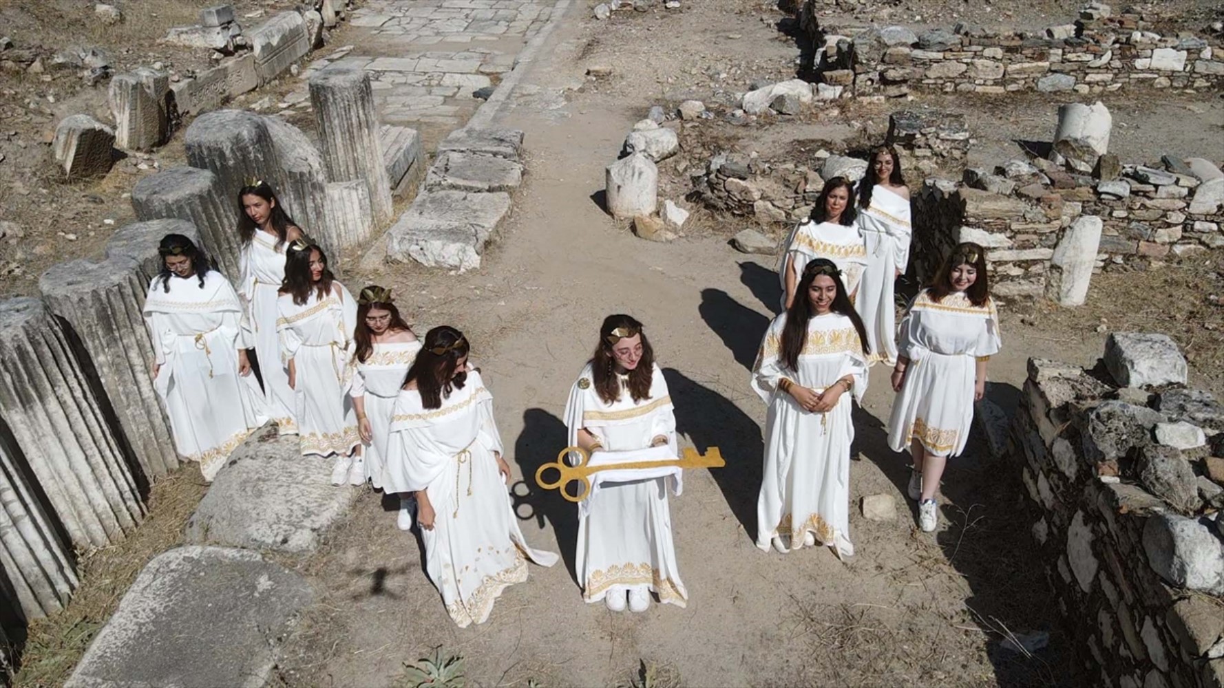 Viaggio nell'antica tradizione a Yatağan: rievocata la cerimonia del trasporto della chiave a Stratonikeia