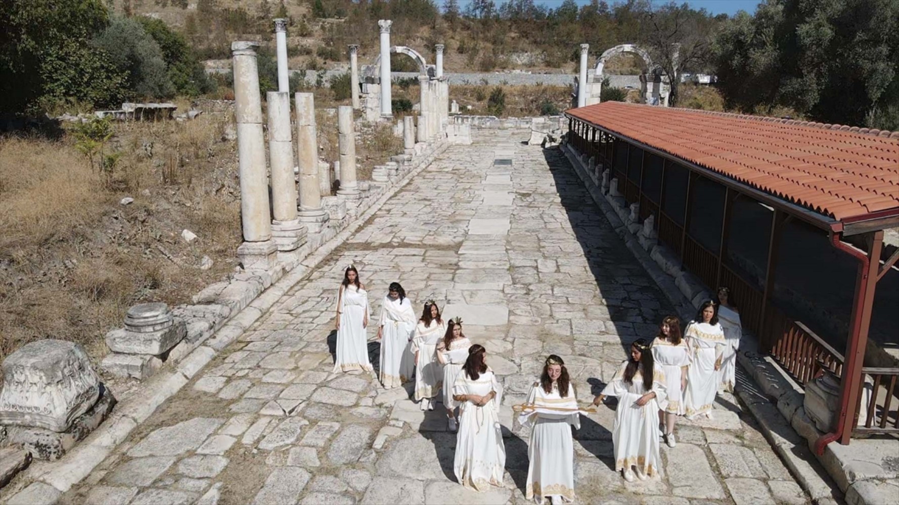 Viaggio nell'antica tradizione a Yatağan: rievocata la cerimonia del trasporto della chiave a Stratonikeia