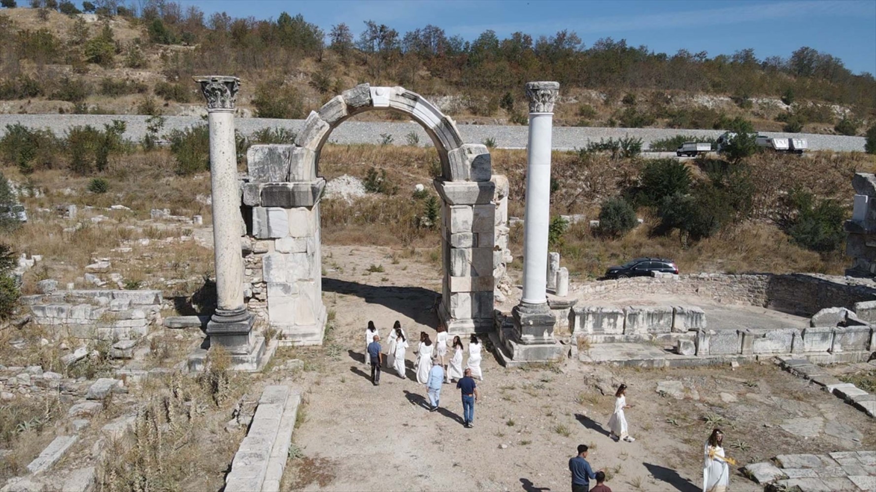 Viaggio nell'antica tradizione a Yatağan: rievocata la cerimonia del trasporto della chiave a Stratonikeia