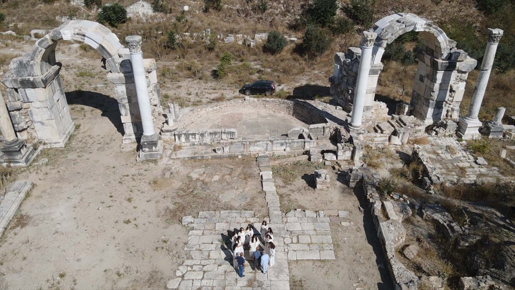 Viaggio nell'antica tradizione a Yatağan: rievocata la cerimonia del trasporto della chiave a Stratonikeia