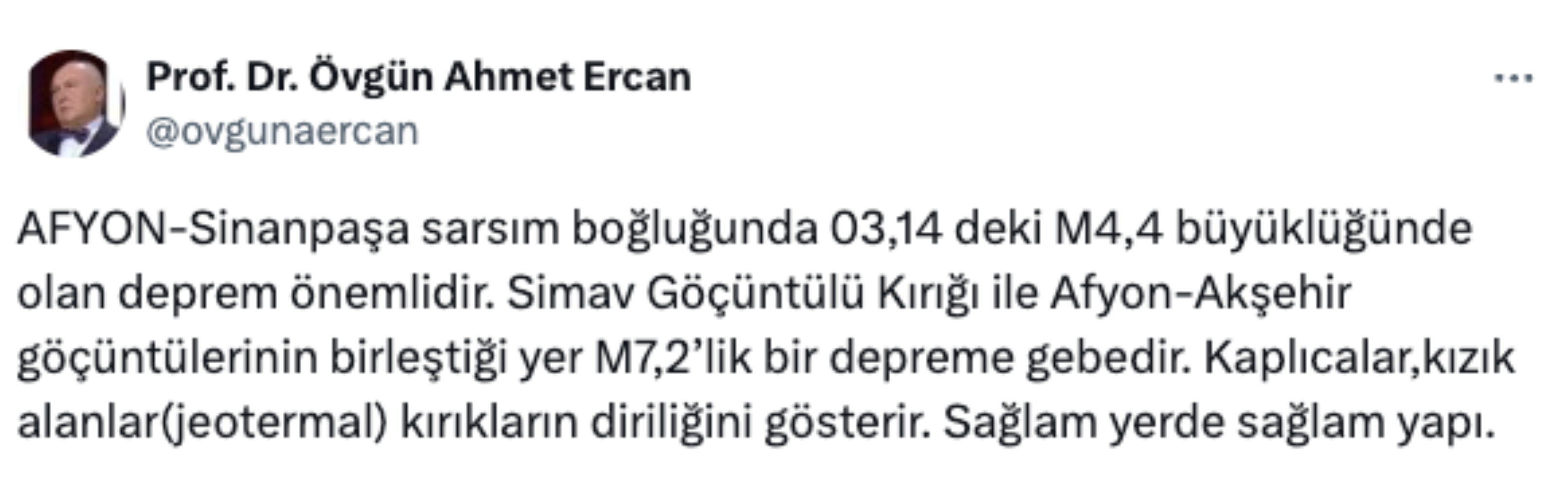 Ahmet Ercan’dan endişe veren 7,2’lik deprem uyarısı!