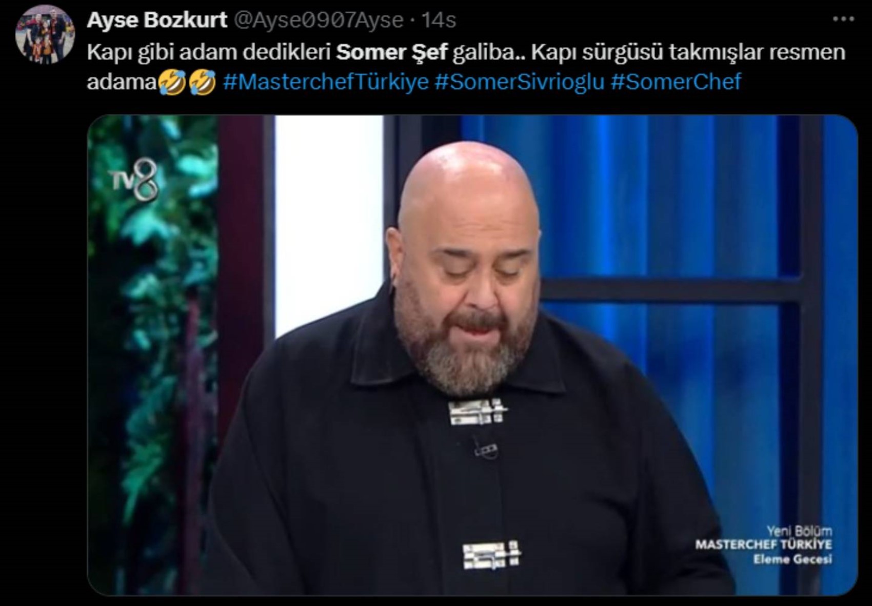 Somer Şef'in kombini gündem oldu