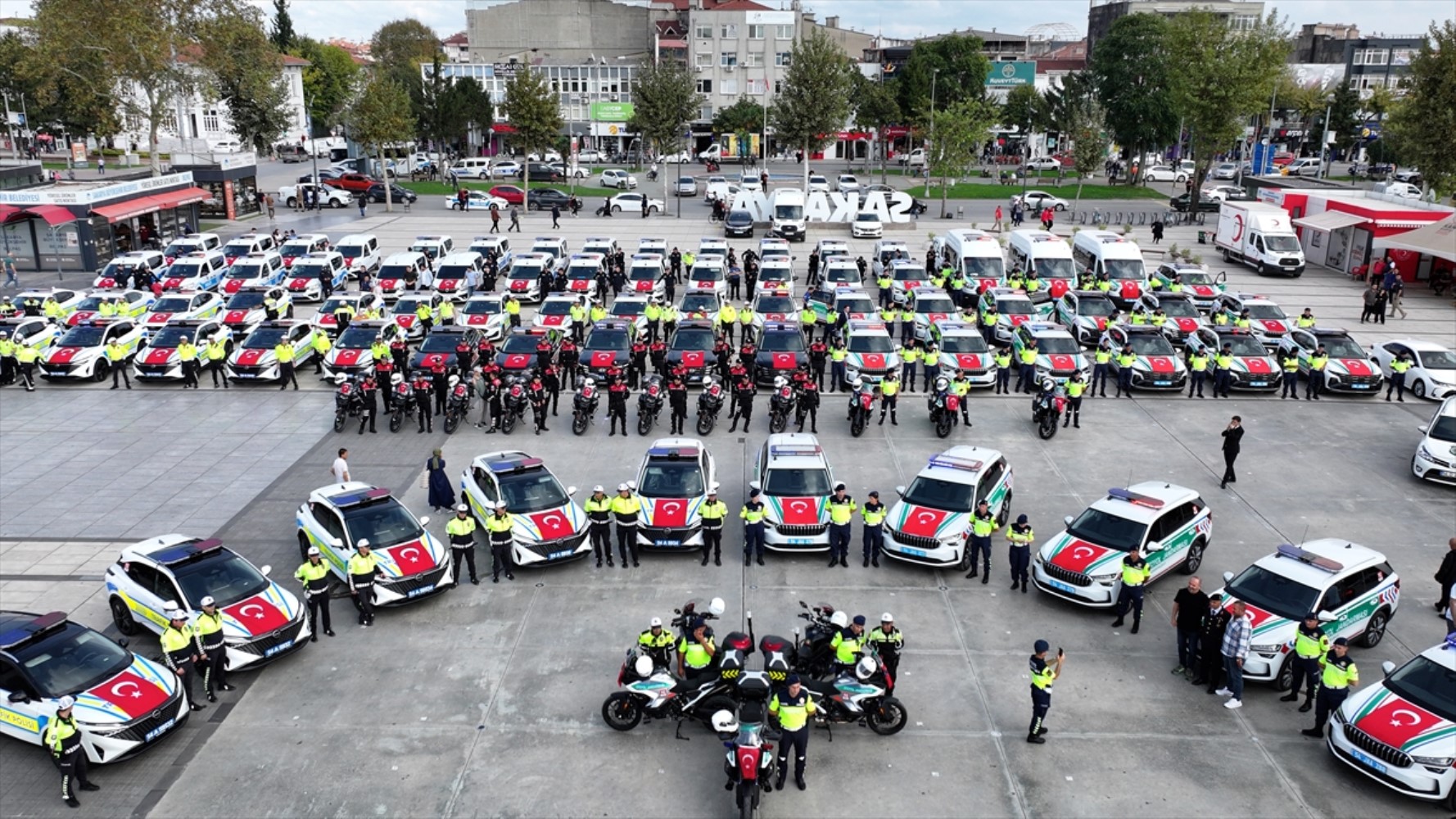 Assegnati 93 nuovi veicoli alla polizia e alla gendarmeria di Sakarya