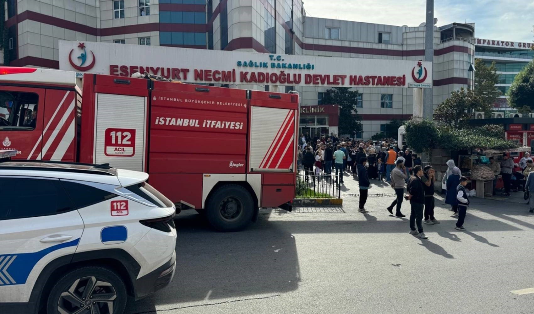 Panico per un incendio all'Ospedale Statale di Esenyurt! Spento grazie all'intervento delle squadre