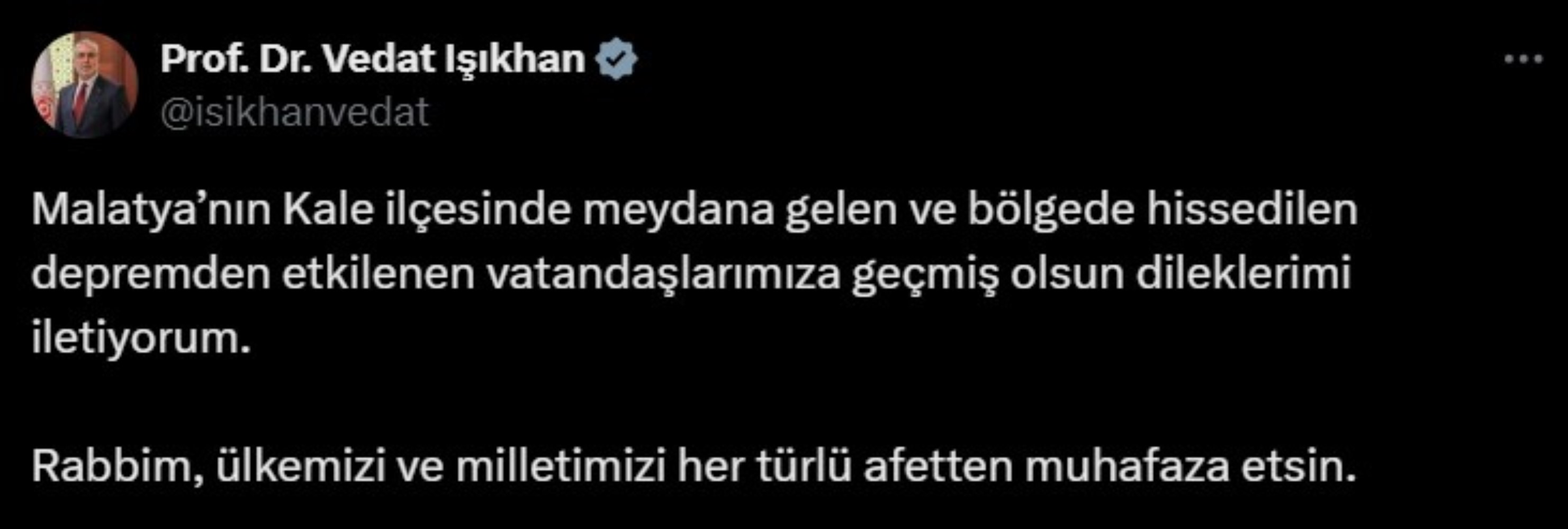 Malatya depreminin ardından siyasi isimlerden gelen geçmiş olsun mesajları!