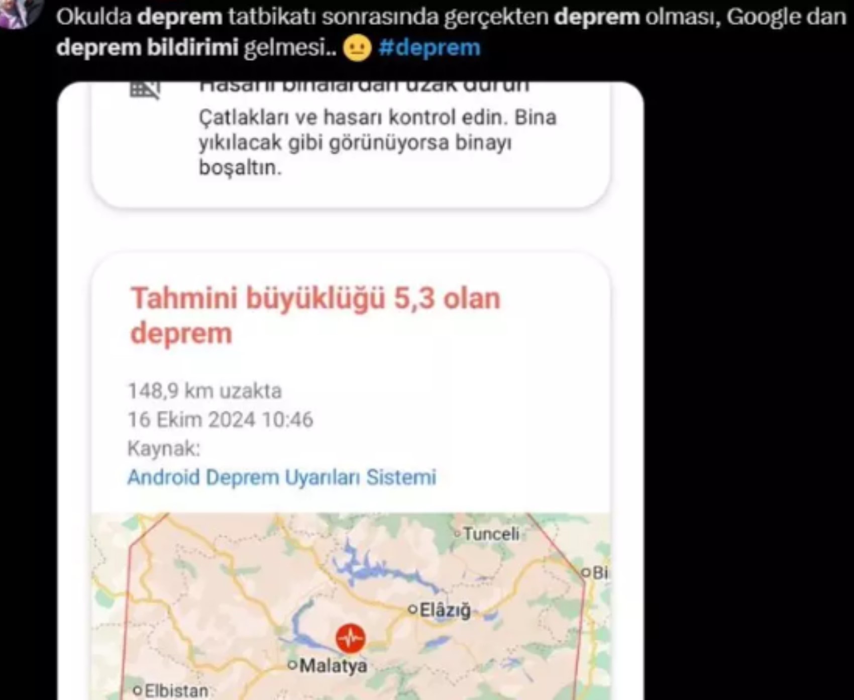 La notifica arrivata sui telefoni pochi minuti prima del terremoto ha scatenato il panico! 'Arrivano una dopo l'altra...'