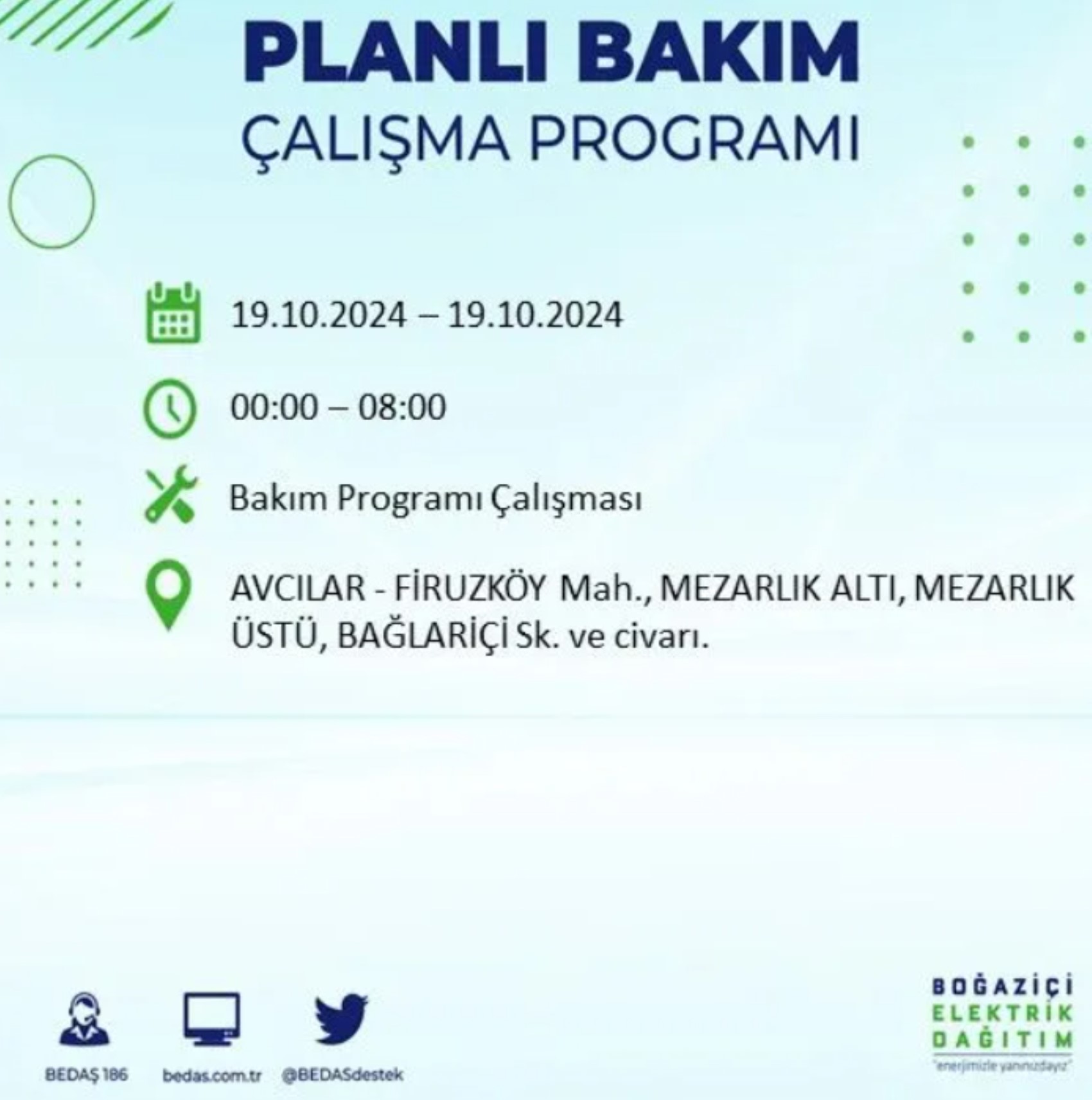 İstanbul’da elektrik kesintisi alarmı: 19 Ekim’de hangi ilçelerde kesinti olacak?