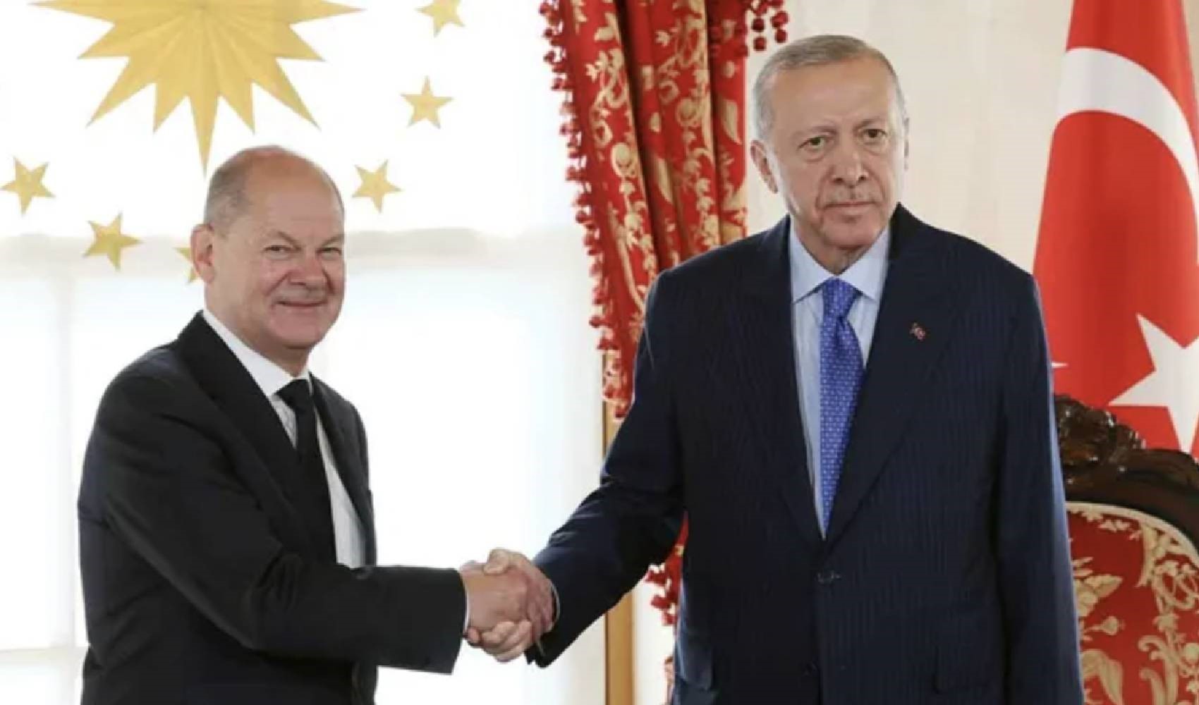 Cumhurbaşkanı Erdoğan, Almanya Başbakanı Scholz'la bir araya geldi