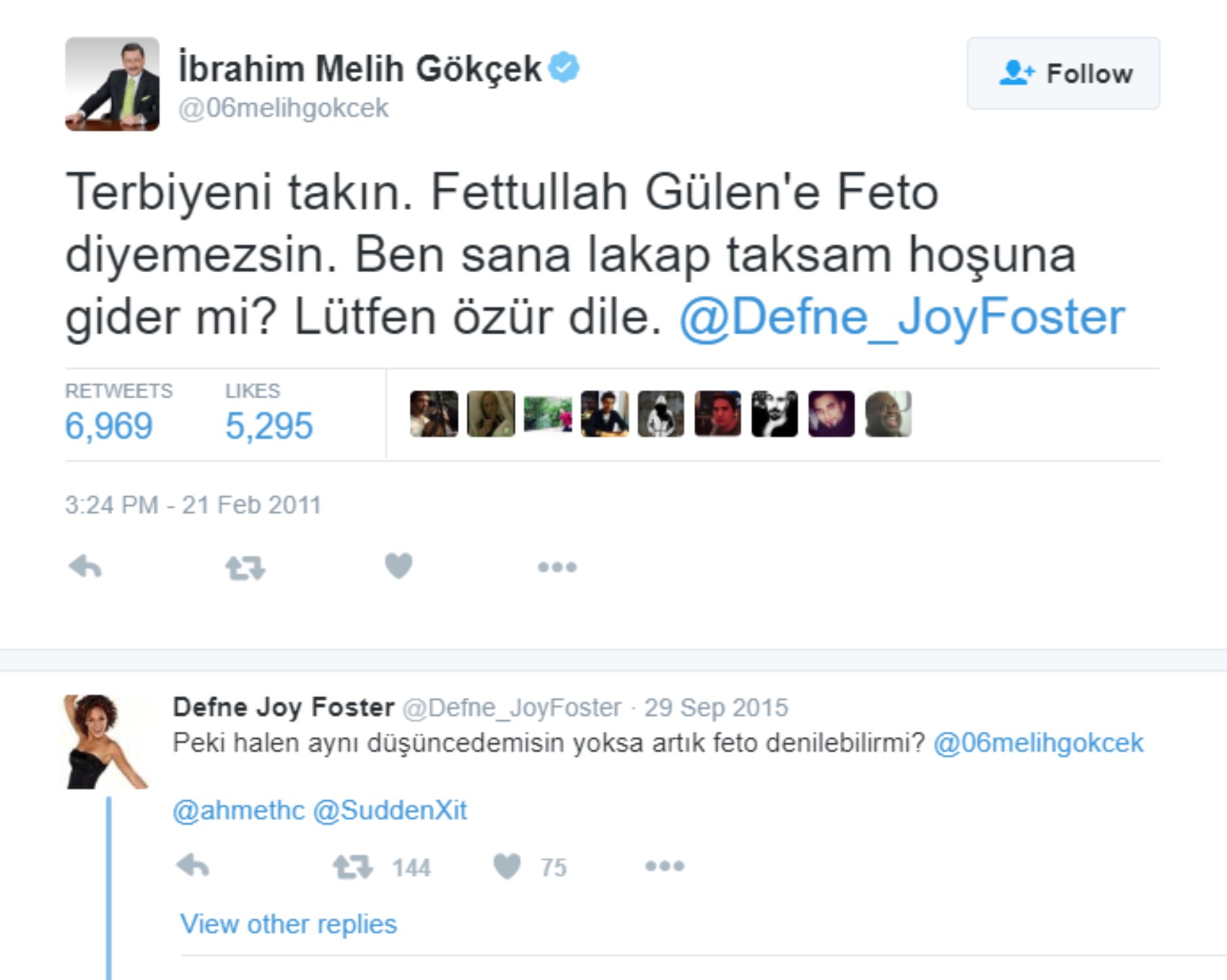 FETÖ elebaşı Fethullah Gülen'in ölümü akıllara Defne Joy Foster'i getirdi: O yıllarda 'FETÖ' demişti!