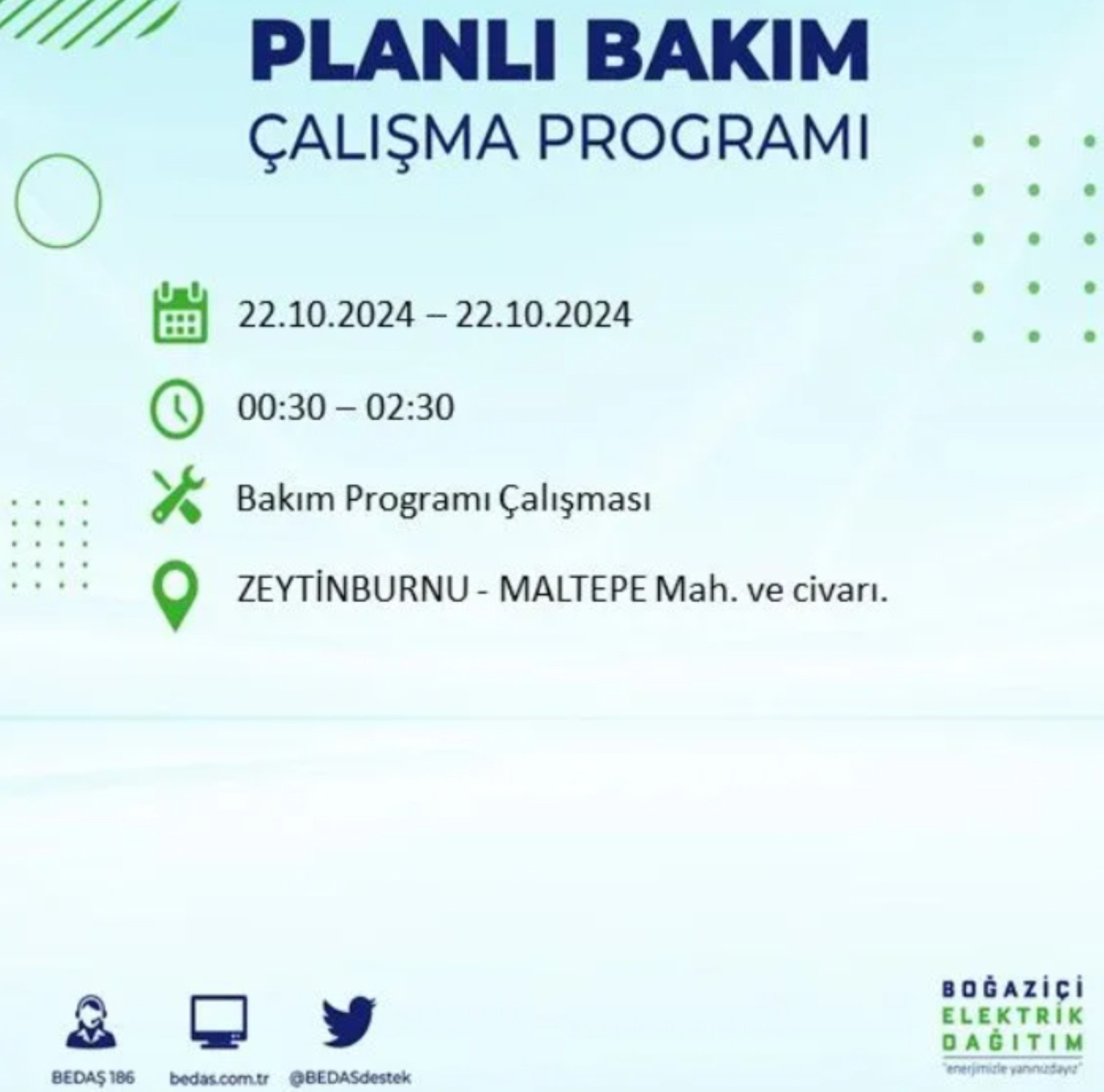 İstanbul’un hangi ilçelerinde elektrik kesintisi olacak? BEDAŞ 22 Ekim elektrik kesintisi yaşanacak yerleri açıkladı!