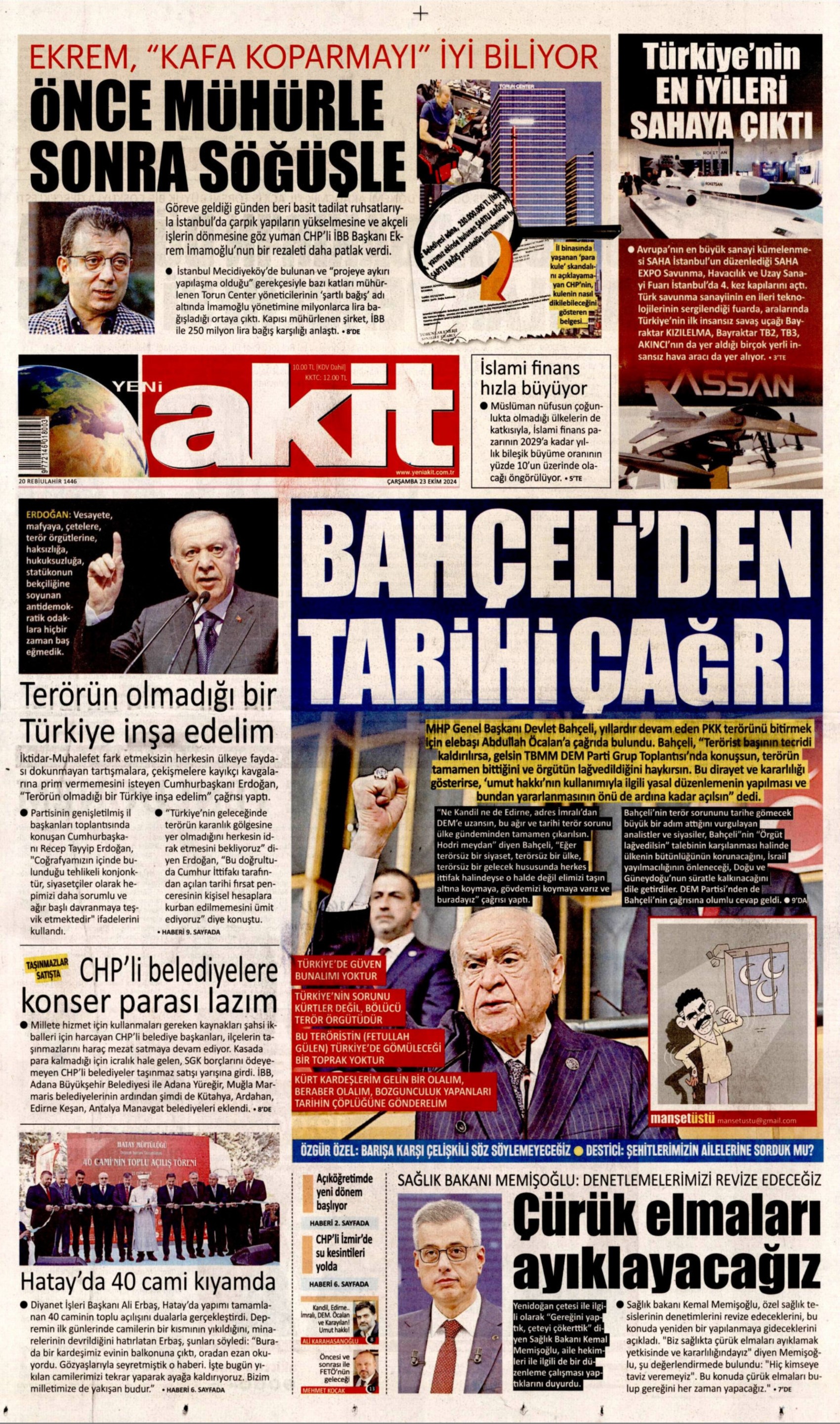 Türk medyası Bahçeli'nin çağrısına 'tarihi' dedi! Dikkat çeken Yeni Şafak ayrıntısı...