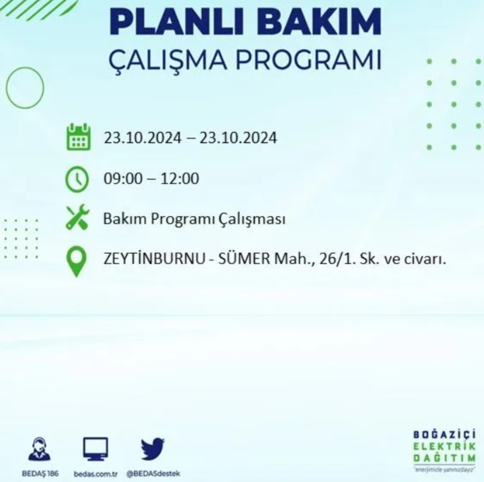 İstanbul'da elektrik kesintisi: 23 Ekim'de hangi mahalleler etkilenecek?