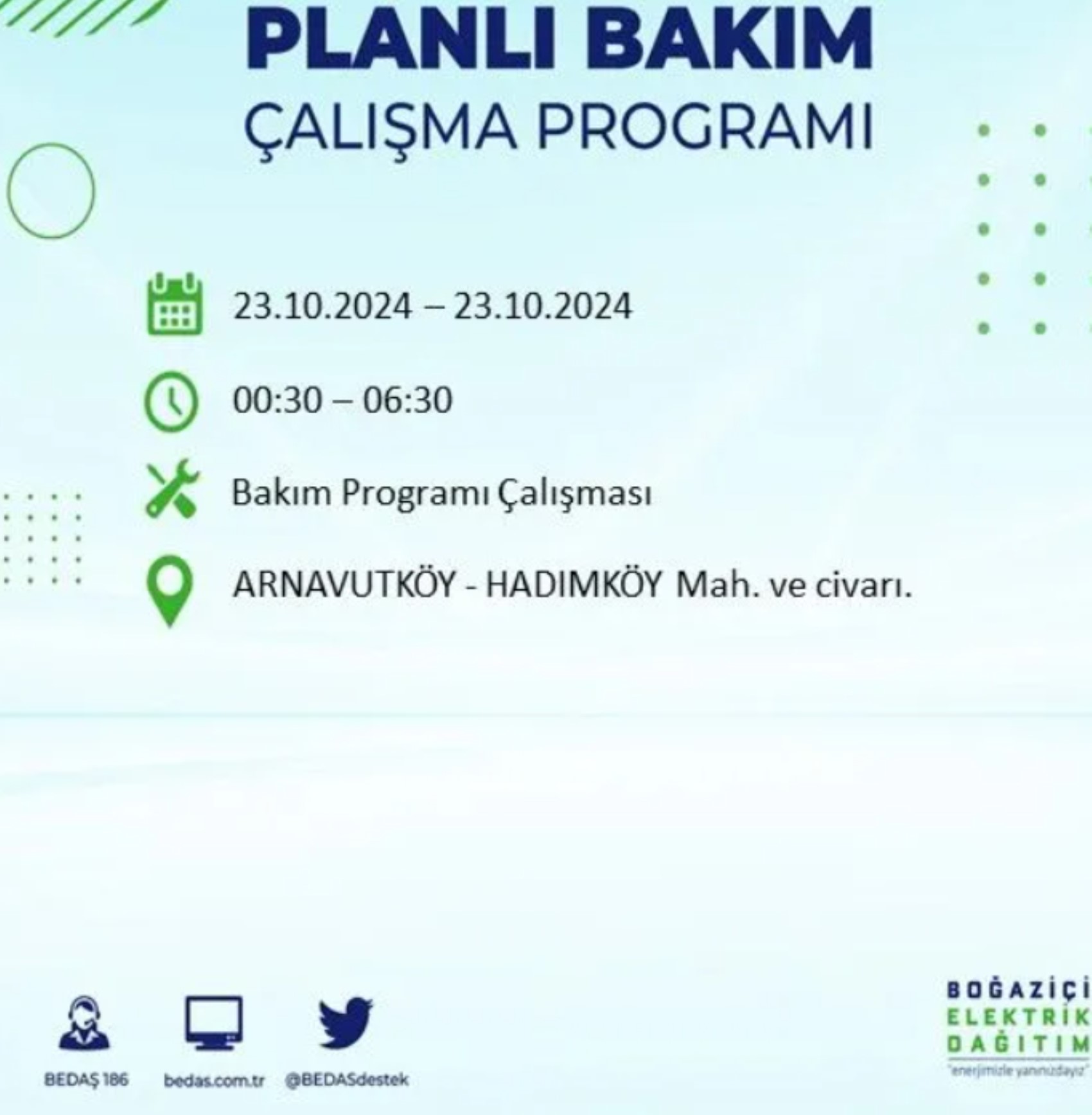 İstanbul'da elektrik kesintisi: 23 Ekim'de hangi mahalleler etkilenecek?