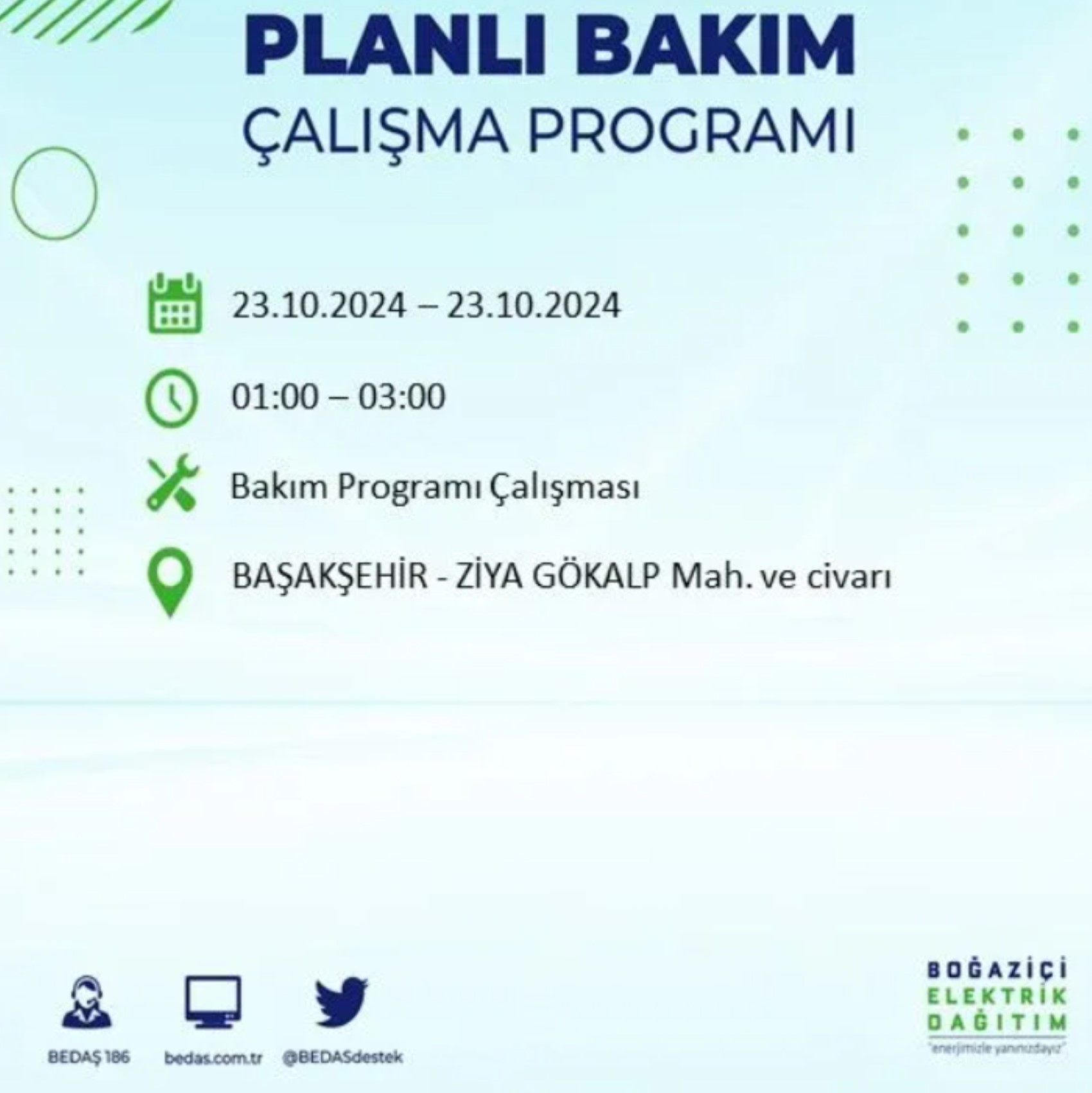 İstanbul'da elektrik kesintisi: 23 Ekim'de hangi mahalleler etkilenecek?