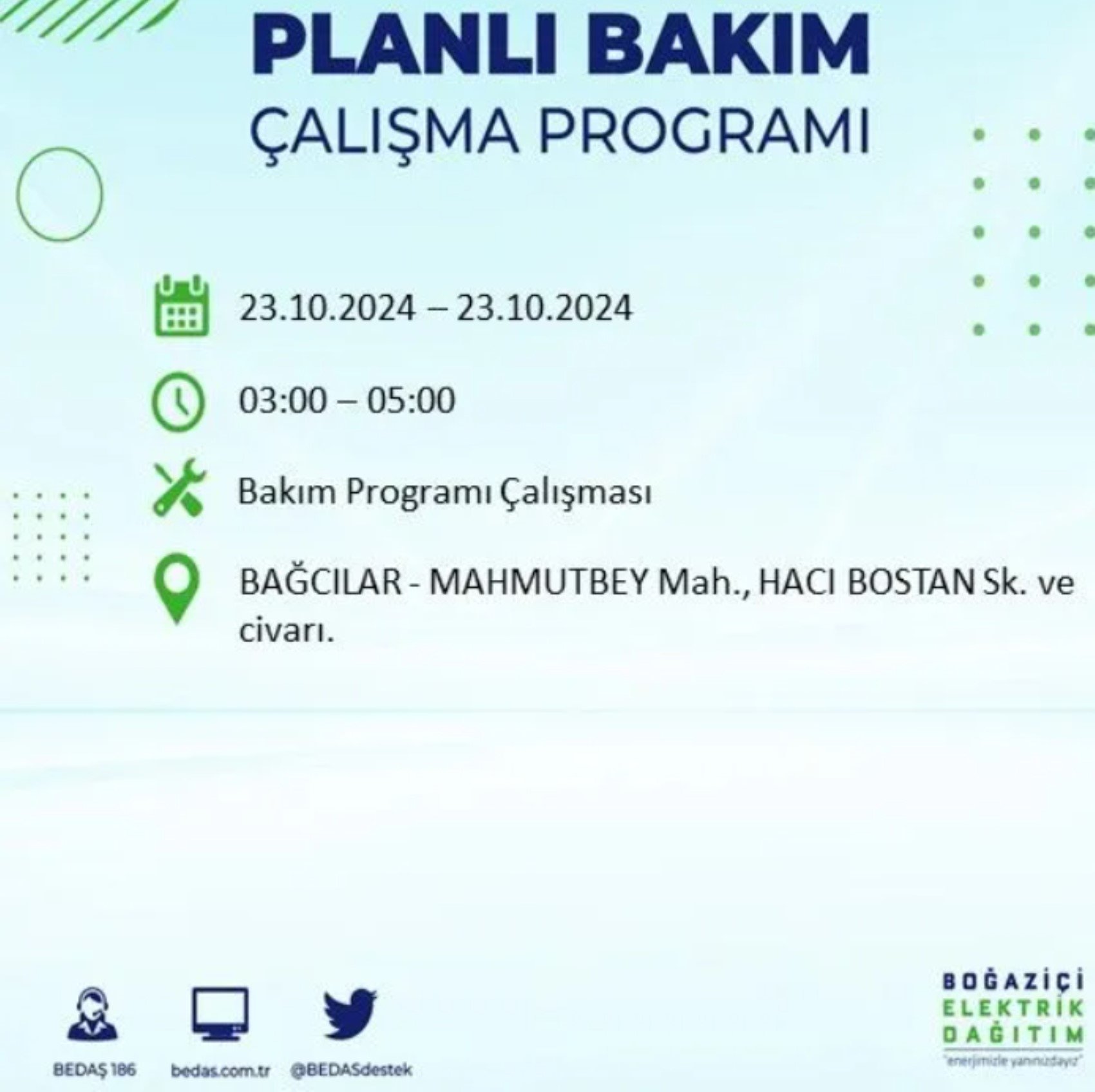 İstanbul'da elektrik kesintisi: 23 Ekim'de hangi mahalleler etkilenecek?