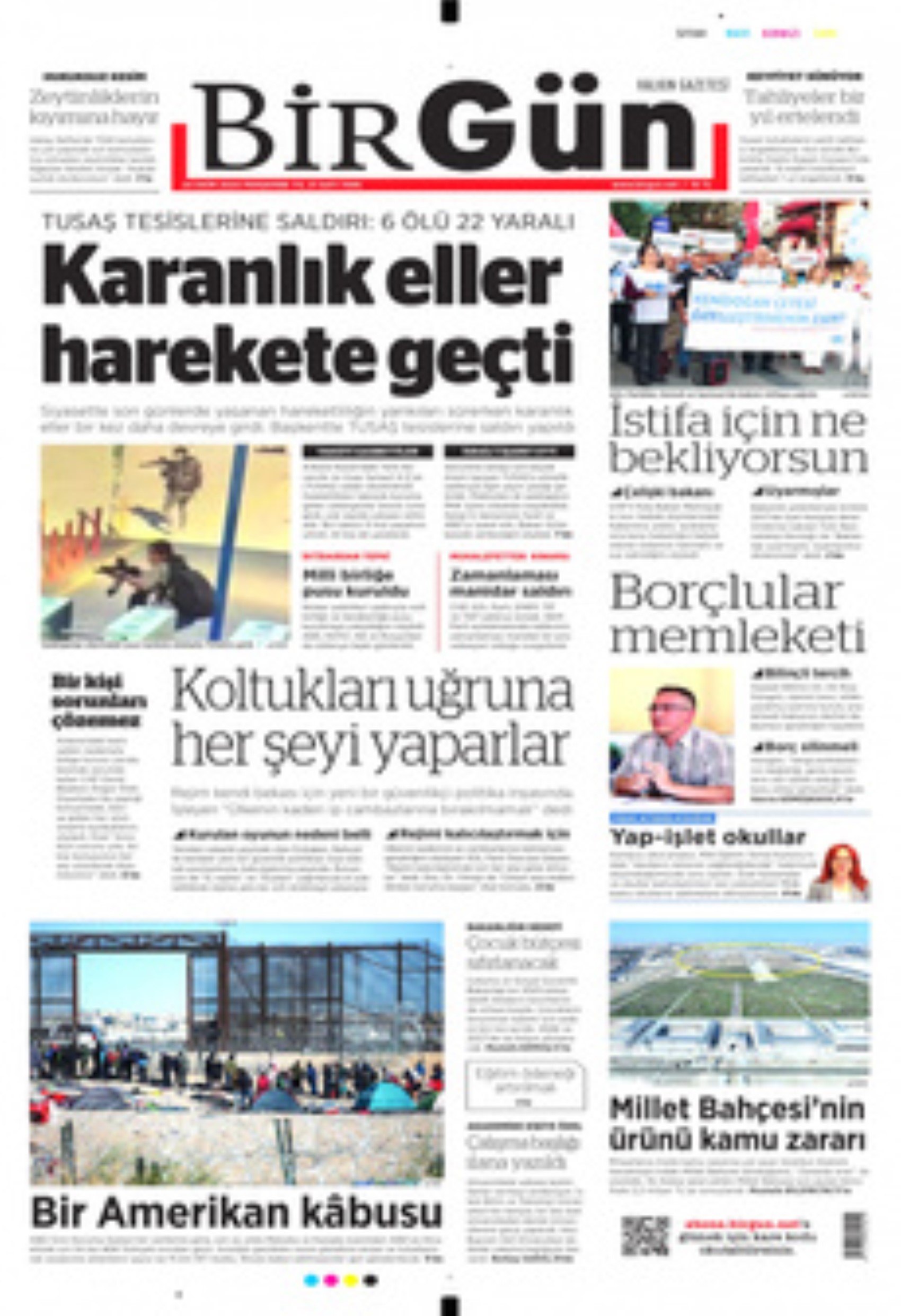 TUSAŞ'a hain terör saldırısı! Gazete manşetleri nasıl gördü?