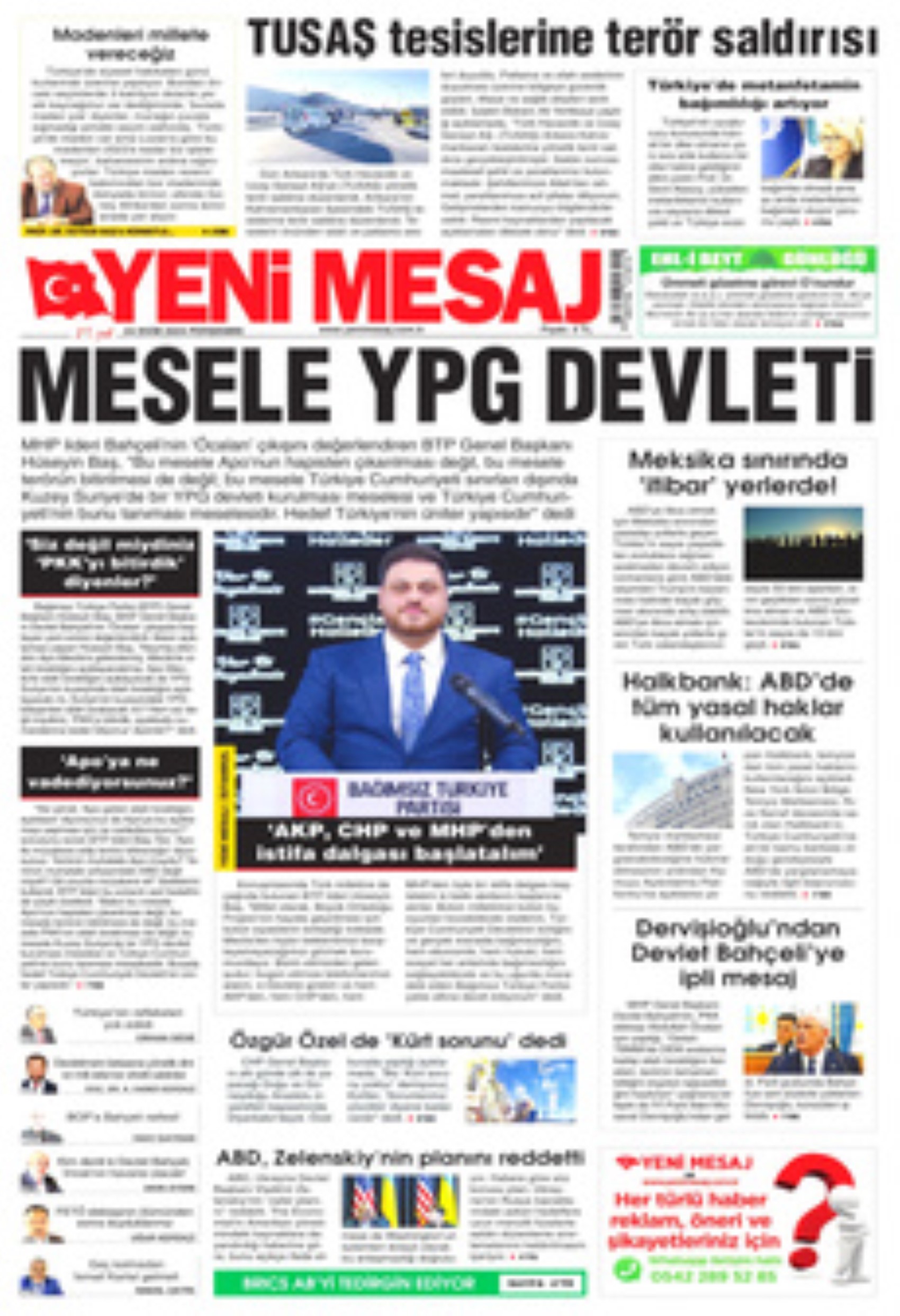 TUSAŞ'a hain terör saldırısı! Gazete manşetleri nasıl gördü?