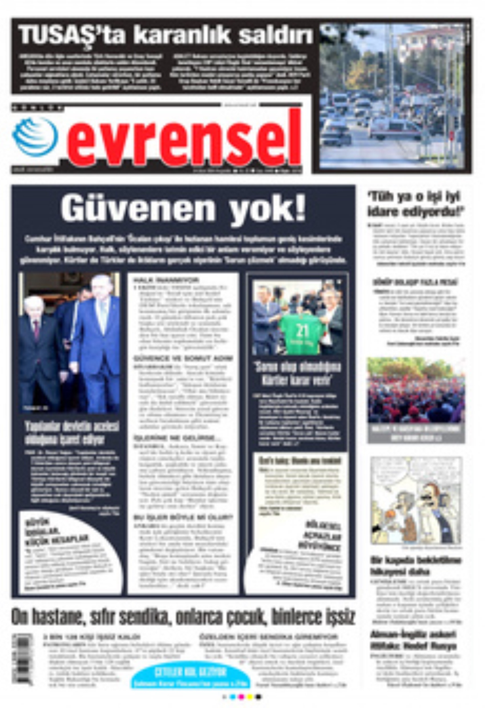 TUSAŞ'a hain terör saldırısı! Gazete manşetleri nasıl gördü?