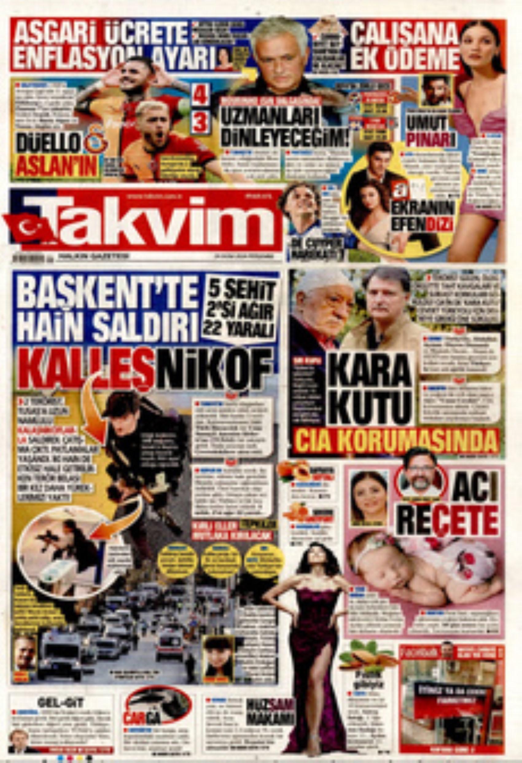 TUSAŞ'a hain terör saldırısı! Gazete manşetleri nasıl gördü?