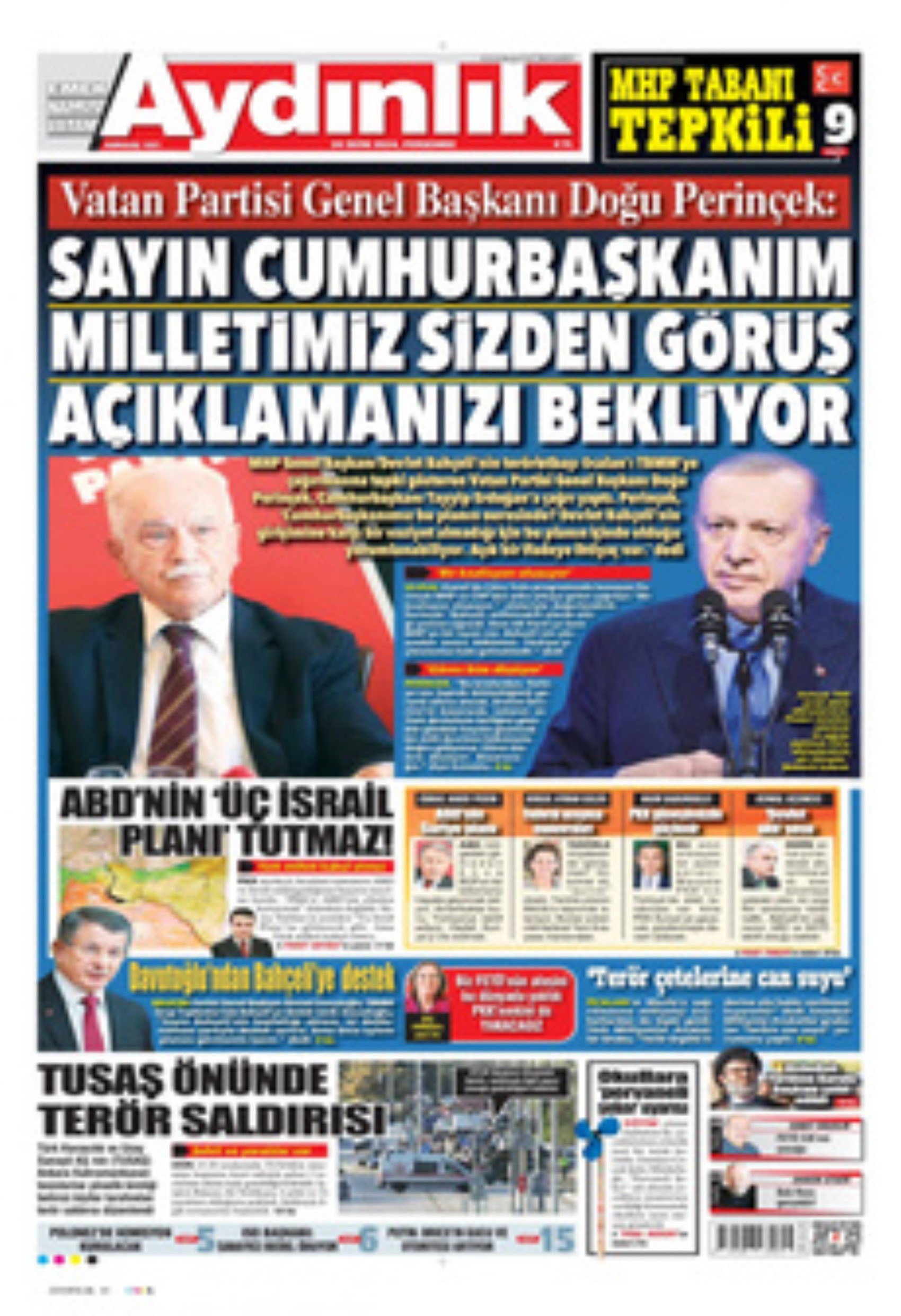 TUSAŞ'a hain terör saldırısı! Gazete manşetleri nasıl gördü?